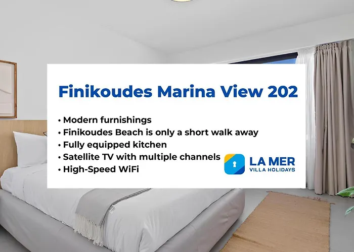 Апартаменти Finikoudes Marina View 202 Ларнака
